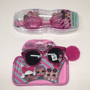 New bundle kids sunglases lol & lol swim googles